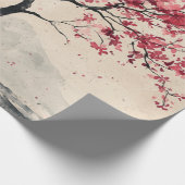Crimson Sakura Berg Sereniteit (2) Cadeaupapier (Hoek)