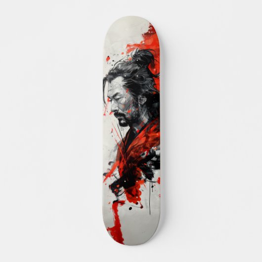 Crimson Samurai Skateboard (Voorkant)