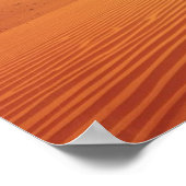 Crimson Sands – Retro Wadi Rum Woestijn Reis Poster (Hoek)