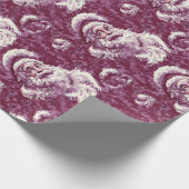 Crimson Santa Claus Feestelijke Kerst Cadeaupapier (Hoek)