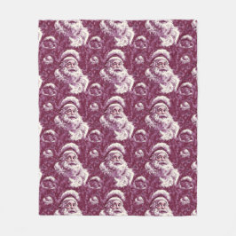 Crimson Santa Claus Gezellige Kerst Fleece Deken