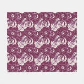 Crimson Santa Claus Gezellige Kerst Fleece Deken (Voorkant (Horizontaal))