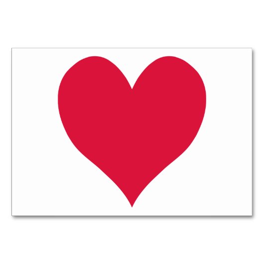 Crimson Schattige hart Kaart (Voorkant)