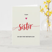 Crimson Script Zusterkaart Kaart (Gele Bloem)