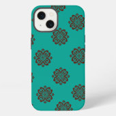 Crimson Scrolls - Bold Elegance iPhone Hoesje (Achterkant)