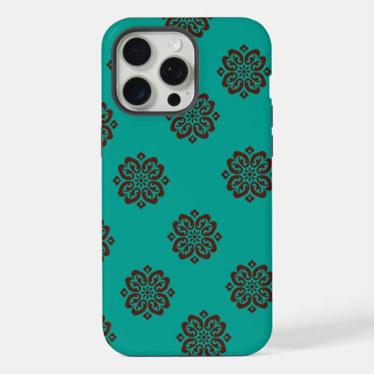 Crimson Scrolls - Bold Elegance iPhone Hoesje (Achterkant)