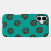 Crimson Scrolls - Bold Elegance iPhone Hoesje (Achterkant horizontaal)