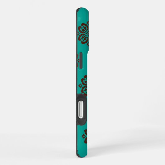 Crimson Scrolls - Bold Elegance iPhone Hoesje (Rechterkant)