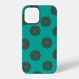 Crimson Scrolls - Bold Elegance iPhone 12 Pro Hoesje