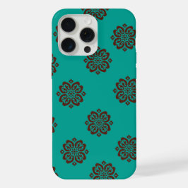 Crimson Scrolls - Bold Elegance iPhone 15 Pro Max Case