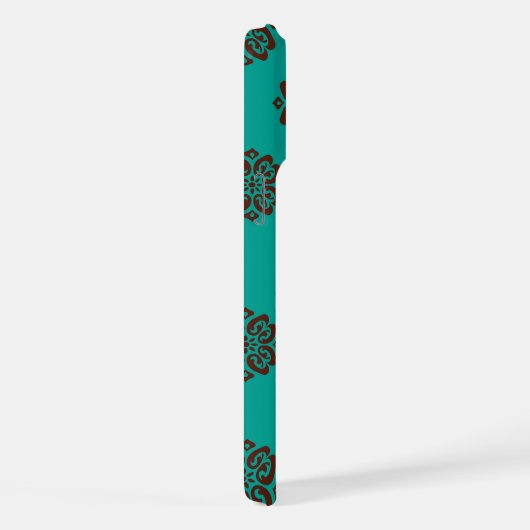 Crimson Scrolls - Bold Elegance iPhone Hoesje (Rechterkant)