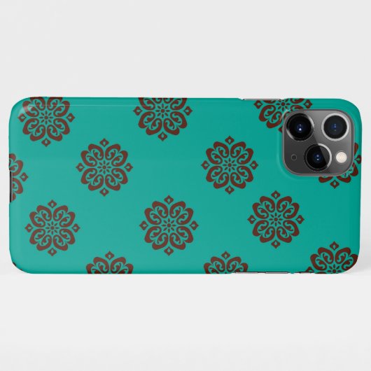 Crimson Scrolls - Bold Elegance iPhone Hoesje (Achterkant horizontaal)