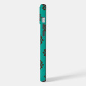 Crimson Scrolls - Bold Elegance iPhone Hoesje (Linkerkant)