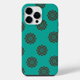 Crimson Scrolls - Bold Elegance iPhone 14 Pro Max Hoesje