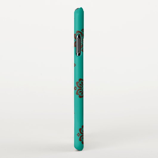 Crimson Scrolls - Bold Elegance iPhone Hoesje (Rechterkant)