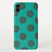 Crimson Scrolls - Bold Elegance iPhone Hoesje (Achterkant)