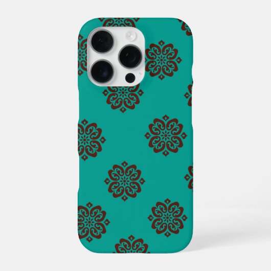 Crimson Scrolls - Bold Elegance iPhone Hoesje (Achterkant)