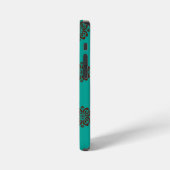 Crimson Scrolls - Bold Elegance iPhone Hoesje (Linkerkant)
