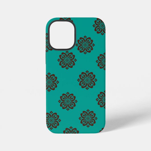 Crimson Scrolls - Bold Elegance iPhone Hoesje (Achterkant)