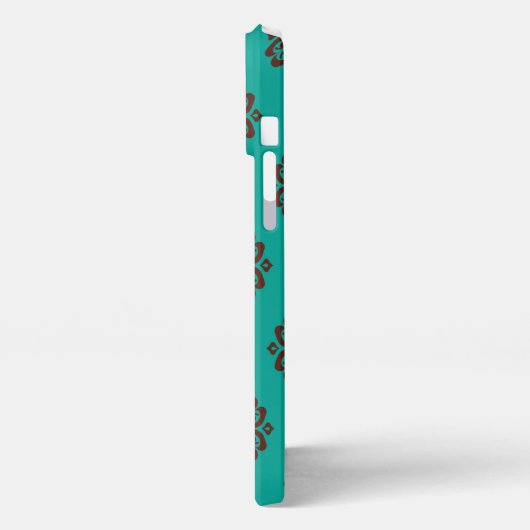 Crimson Scrolls - Bold Elegance iPhone Hoesje (Linkerkant)