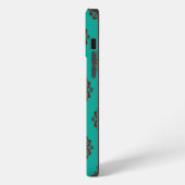 Crimson Scrolls - Bold Elegance iPhone Hoesje (Linkerkant)