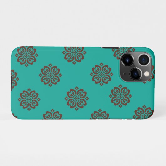 Crimson Scrolls - Bold Elegance iPhone Hoesje (Achterkant horizontaal)