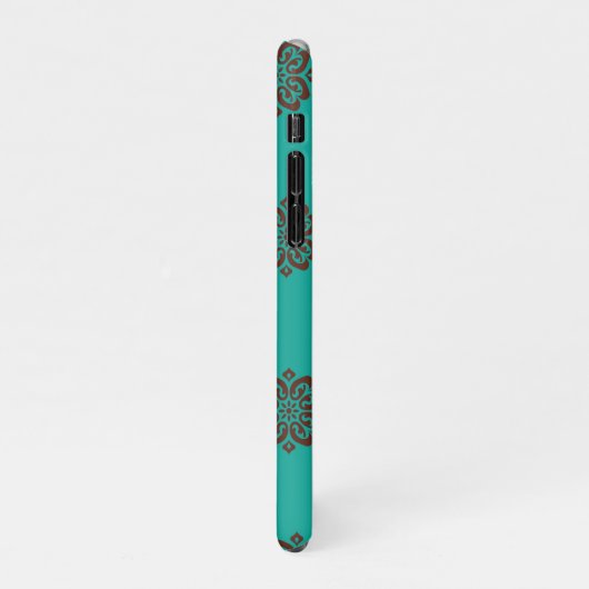 Crimson Scrolls - Bold Elegance iPhone Hoesje (Linkerkant)