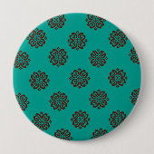 Crimson Scrolls - Bold Elegance Ronde Button 4,0 Cm (Voorkant)