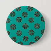 Crimson Scrolls - Bold Elegance Ronde Button 7,6 Cm (Voorkant)