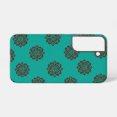 Crimson Scrolls - Bold Elegance Samsung Galaxy Hoesje (Achterkant horizontaal)