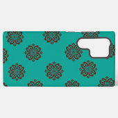 Crimson Scrolls - Bold Elegance Samsung Galaxy Hoesje (Achterkant horizontaal)