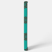 Crimson Scrolls - Bold Elegance Samsung Galaxy Hoesje (Linkerkant)