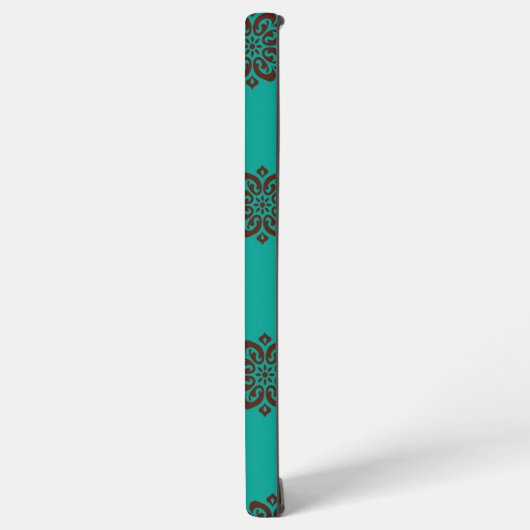 Crimson Scrolls - Bold Elegance Samsung Galaxy Hoesje (Linkerkant)