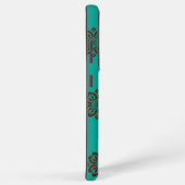 Crimson Scrolls - Bold Elegance Samsung Galaxy Hoesje (Rechterkant)