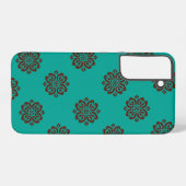 Crimson Scrolls - Bold Elegance Samsung Galaxy Hoesje (Achterkant horizontaal)