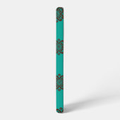 Crimson Scrolls - Bold Elegance Samsung Galaxy Hoesje (Linkerkant)