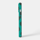 "Crimson Scrolls – Brute Elegantie" iPhone 15 Case (Linkerkant)