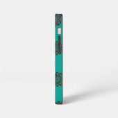 "Crimson Scrolls – Brute Elegantie" iPhone Hoesje (Linkerkant)