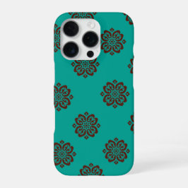 "Crimson Scrolls – Brute Elegantie" iPhone 16 Pro Hoesje