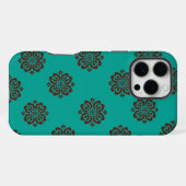 "Crimson Scrolls – Brute Elegantie" iPhone Hoesje (Achterkant horizontaal)