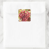 Crimson Seedless Grapes Vierkante Sticker (Tas)