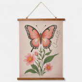 Crimson Serenade gepersonaliseerd Hangend Wandkleed (Voorkant)