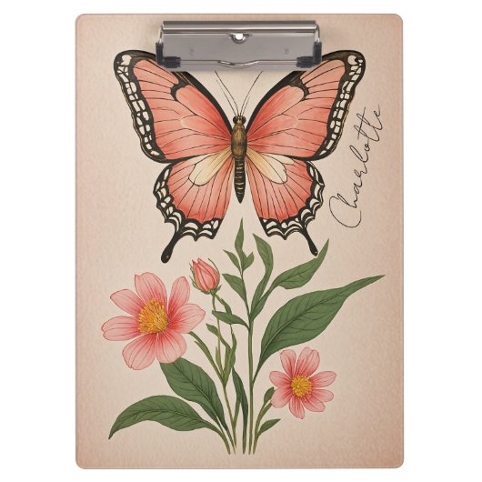 Crimson Serenade gepersonaliseerd Klembord (Voorkant)