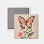 Crimson Serenade gepersonaliseerd Magneet (Voorkant / Achterkant)