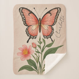 Crimson Serenade gepersonaliseerd Sherpa Deken