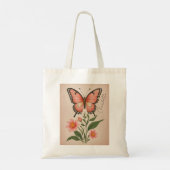 Crimson Serenade gepersonaliseerd Tote Bag (Achterkant)