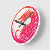 Crimson Serpent Embleem Ronde Klok (Hoek)