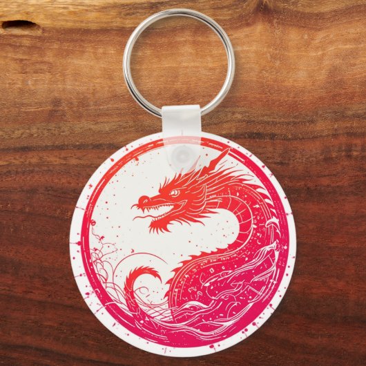 Crimson Serpent Embleem Sleutelhanger (Achterkant)