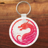 Crimson Serpent Embleem Sleutelhanger (Voorkant)