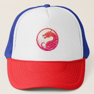 Crimson Serpent Embleem Trucker Pet